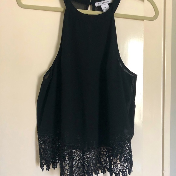 Urban Outfitters black crop top (M) - Picture 1 of 3